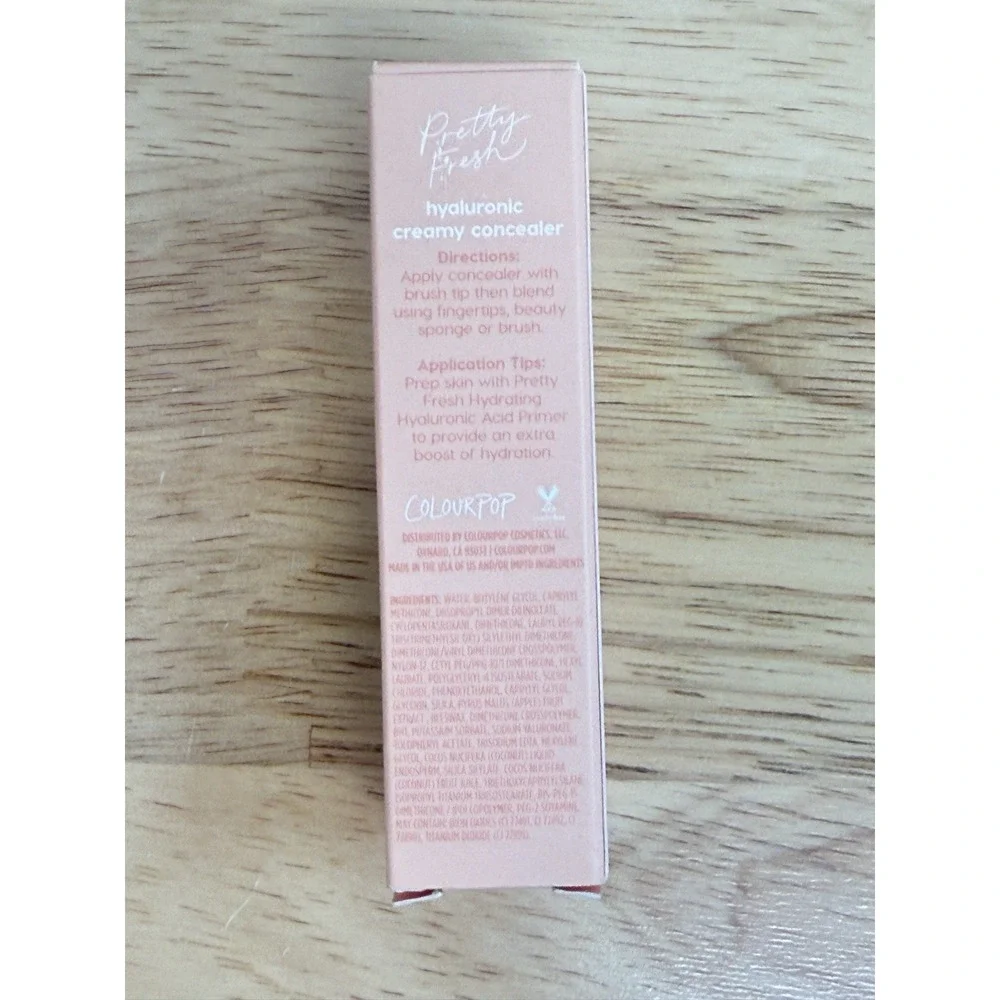 ColourPop Pretty Fresh hyaluronic Creamy Concealer in‎ Light 40N 1 fl oz. NEW